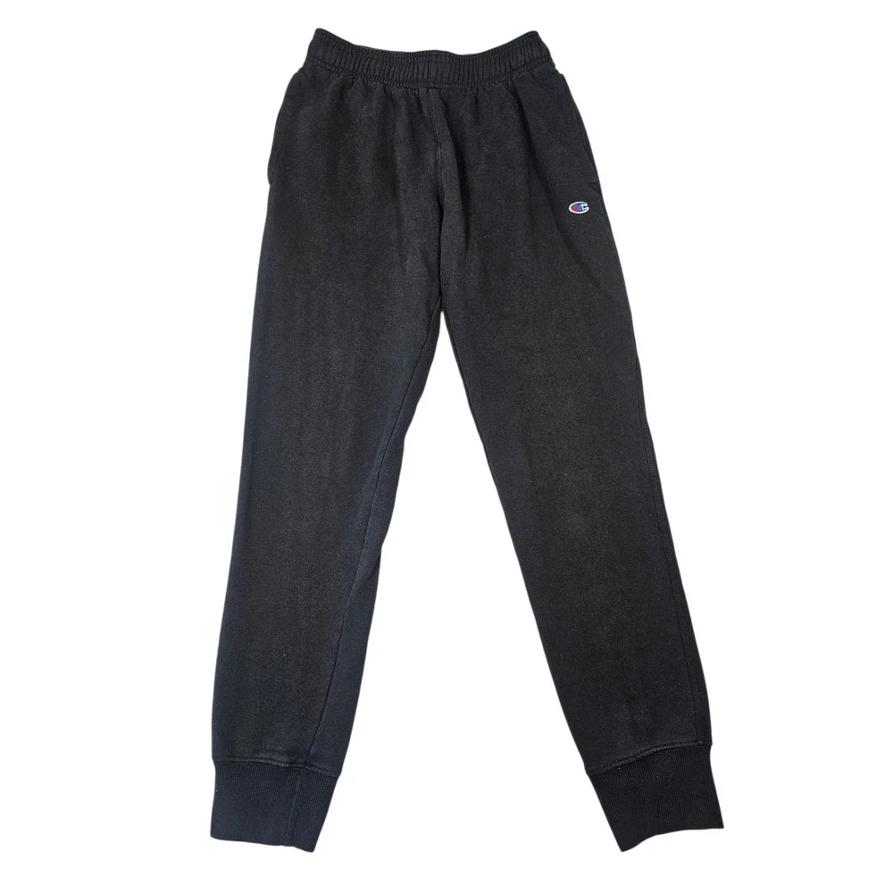 Champion Mens Fleece Jogger Sweatpants Black Small Athletic Lounge Gorpcore